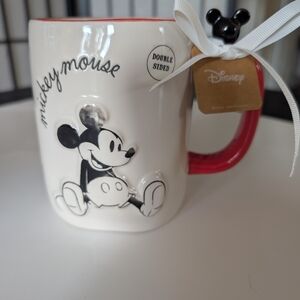 Disney Mickey Mouse Mug - Black, Red, and White